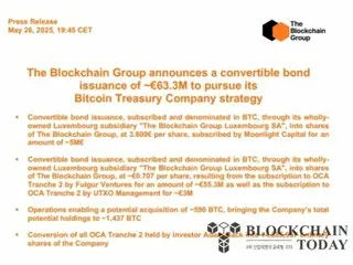 フランスのブロックチェーングループ、債券発行で590個のビットコインを追加購入予定